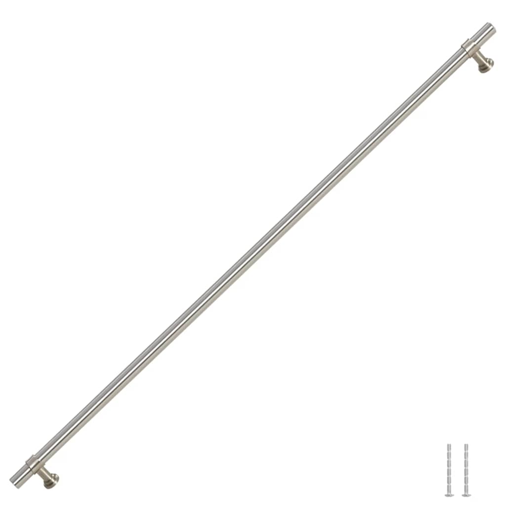 Puxadores para móveis 5 pcs 480 mm aço inoxidável prateado