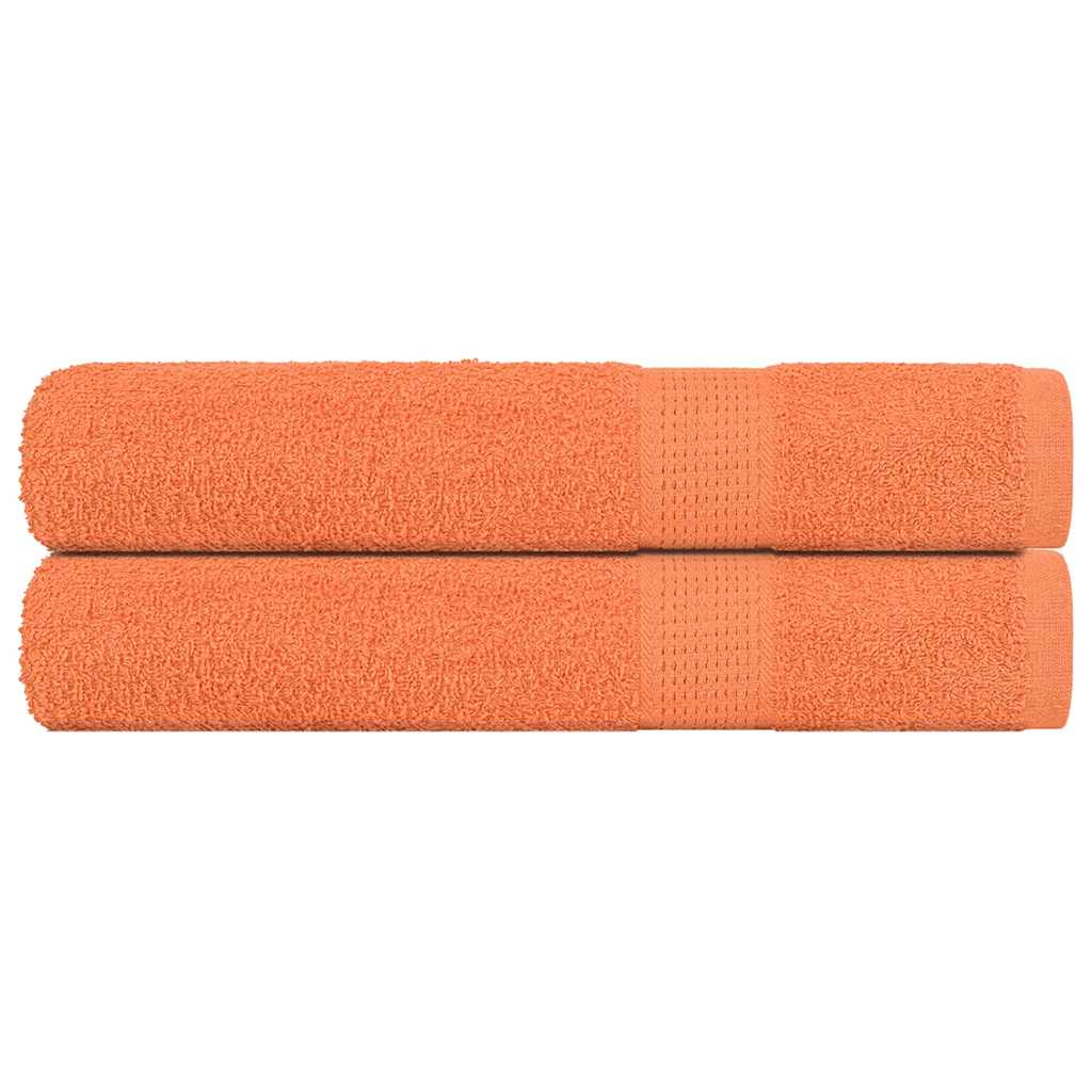 Toalhas de sauna frogn 2 pcs 80x200 cm 360 g/m² laranja
