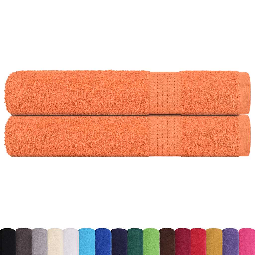 Toalhas de sauna frogn 2 pcs 80x200 cm 360 g/m² laranja