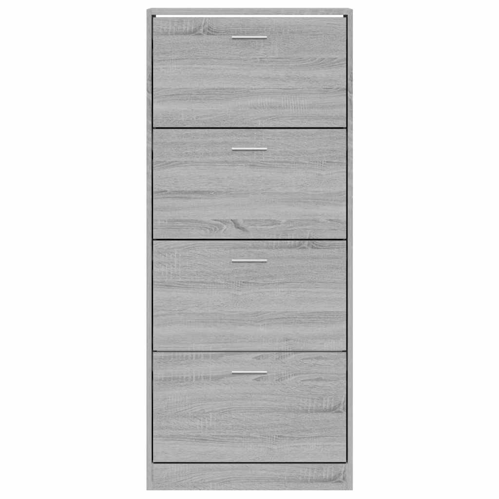 Sapateira 63x24x147 cm derivados de madeira cinzento sonoma
