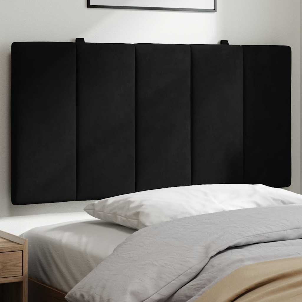 Almofadão de cabeceira hanko 100 cm veludo preto