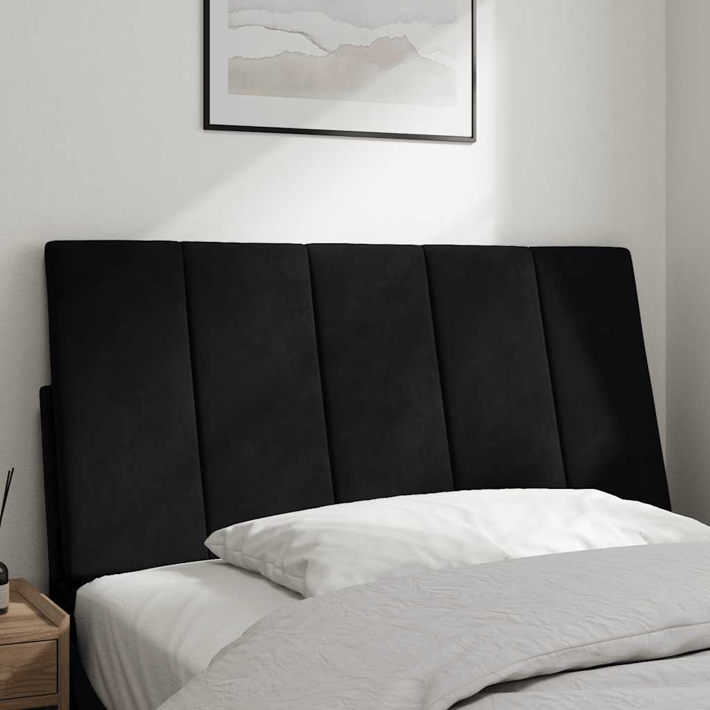 Almofadão de cabeceira hanko 100 cm veludo preto