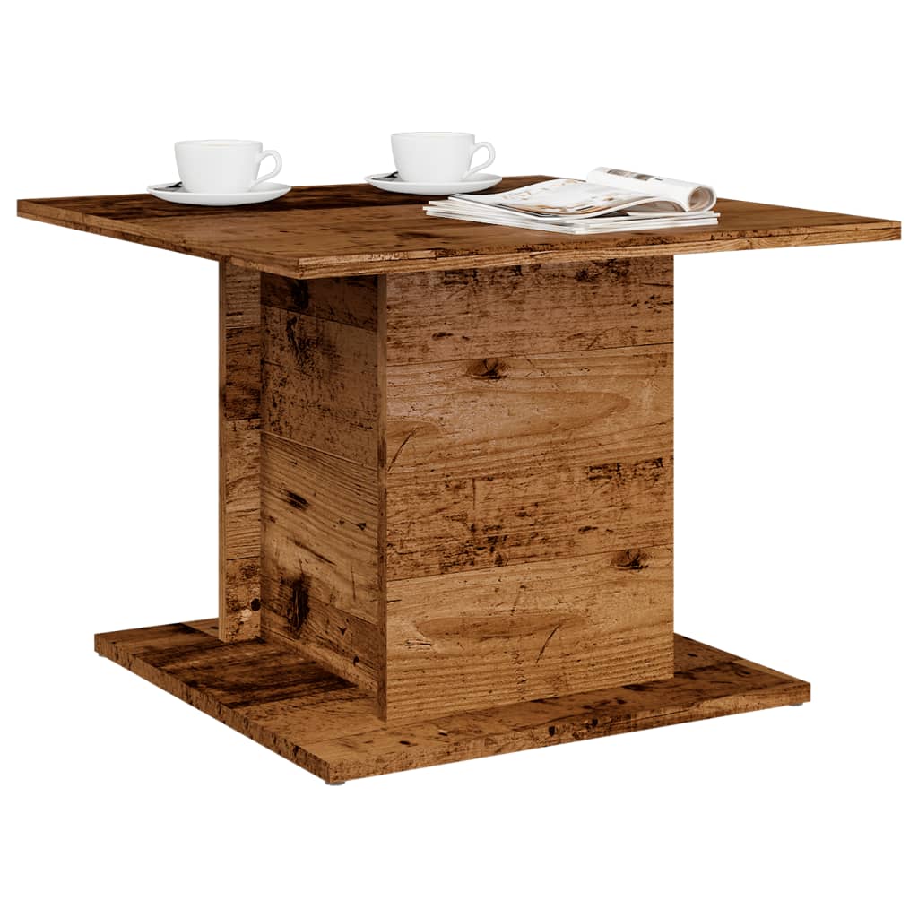 Mesa de centro 55,5x55,5x40 cm derivados madeira madeira velha