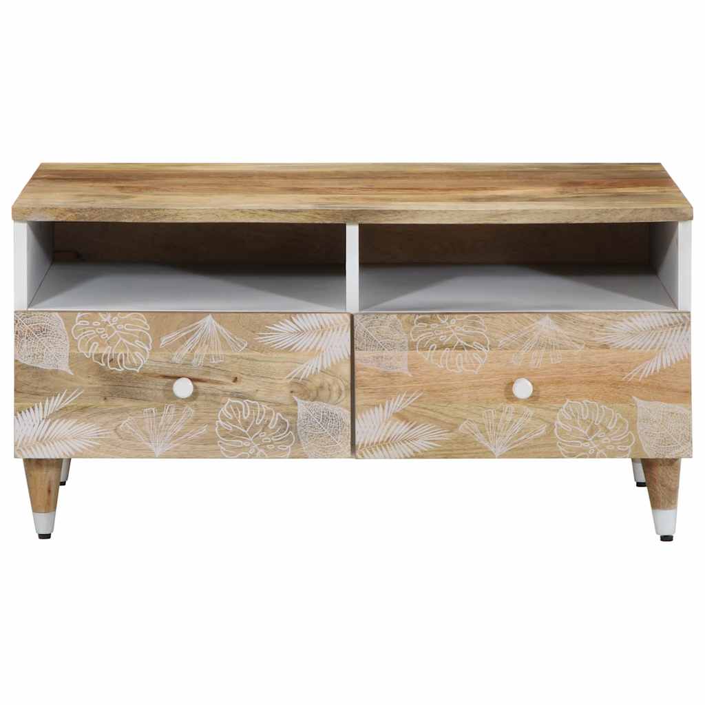 Mesa de centro 80x54x40 cm madeira de mangueira maciça