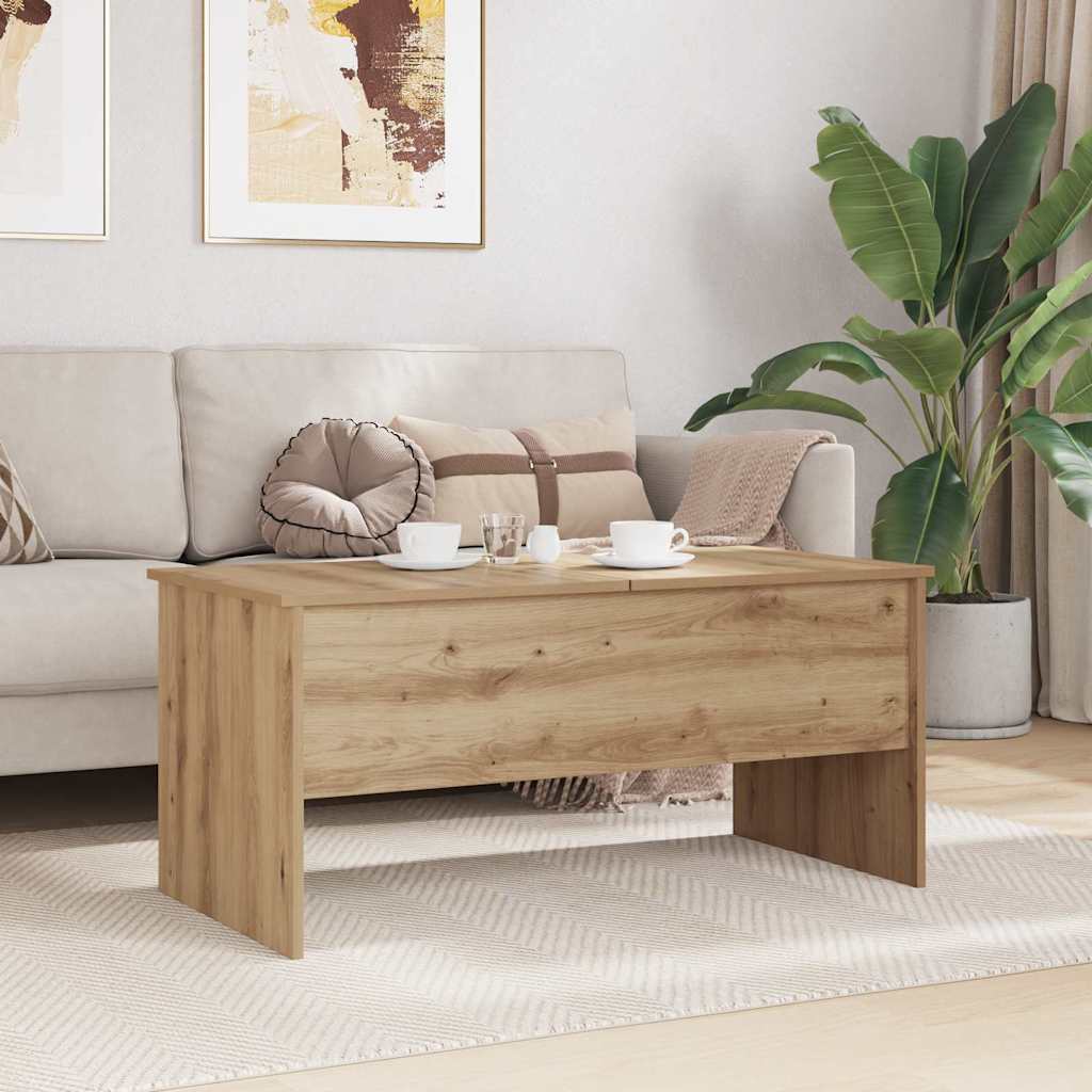 Mesa de centro carvalho artesanal 102 x 50,5 x 46,5 cm