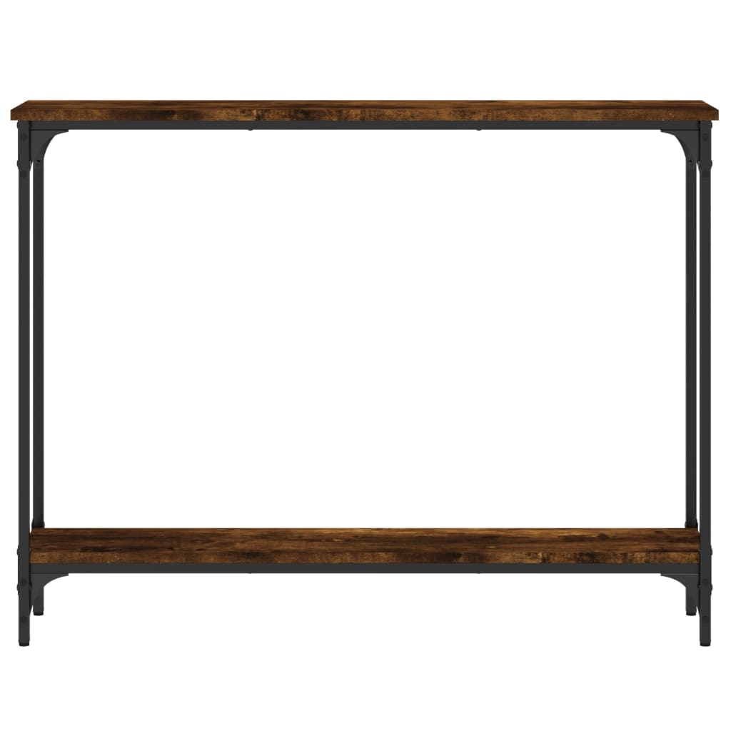Mesa consola 100x22,5x75cm derivados de madeira carvalho fumado