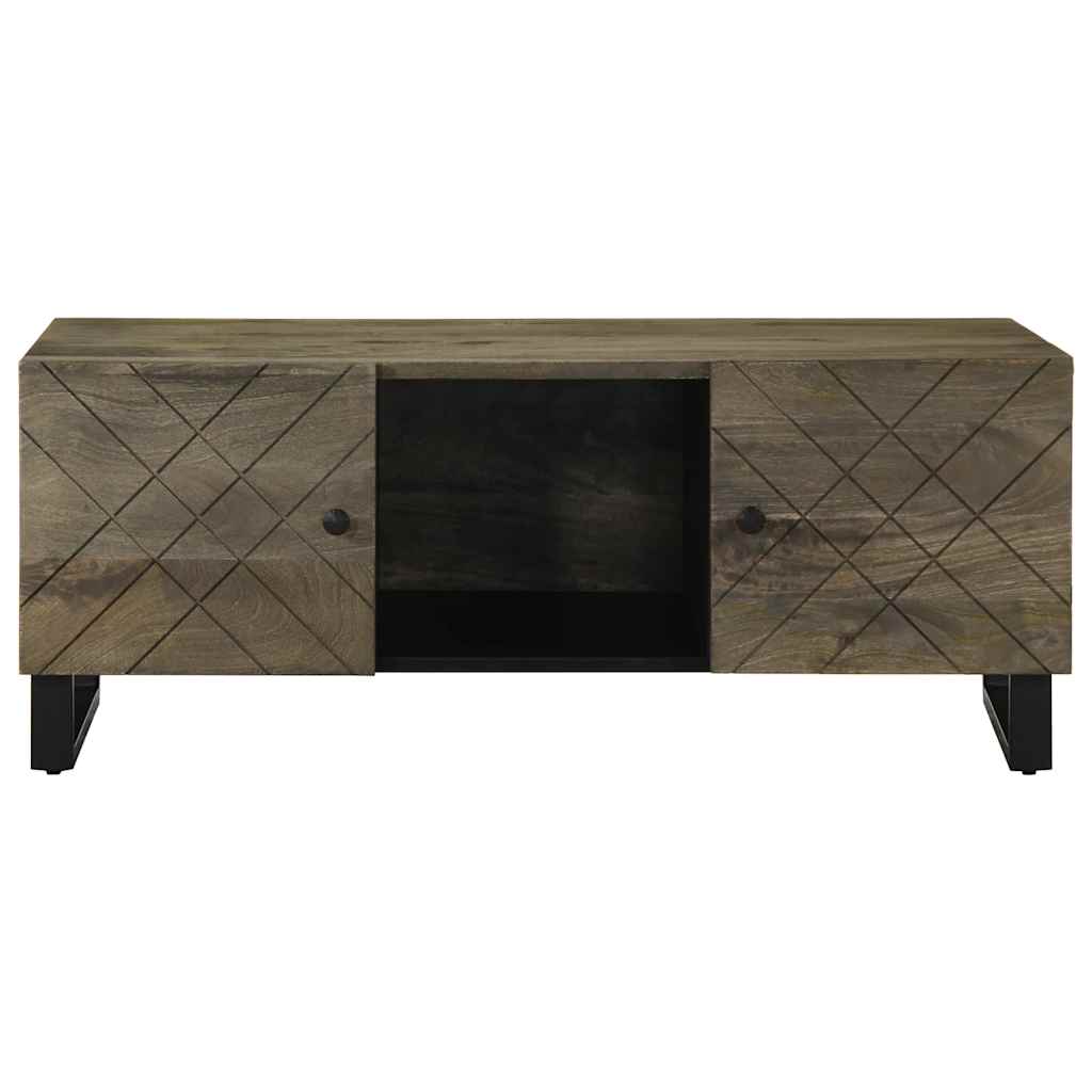 Mesa de centro 100x54x40 cm madeira de mangueira maciça preto