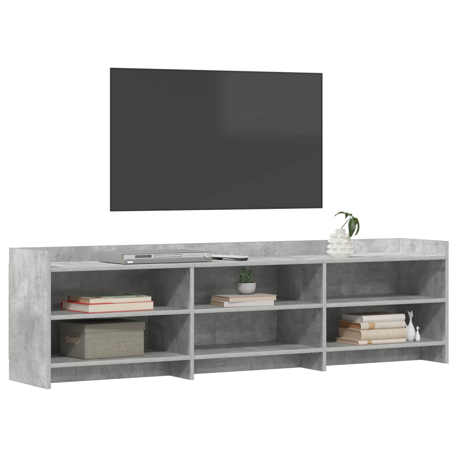 Gabinete para TV 168 x 33 x 47 cm cinzento cimento