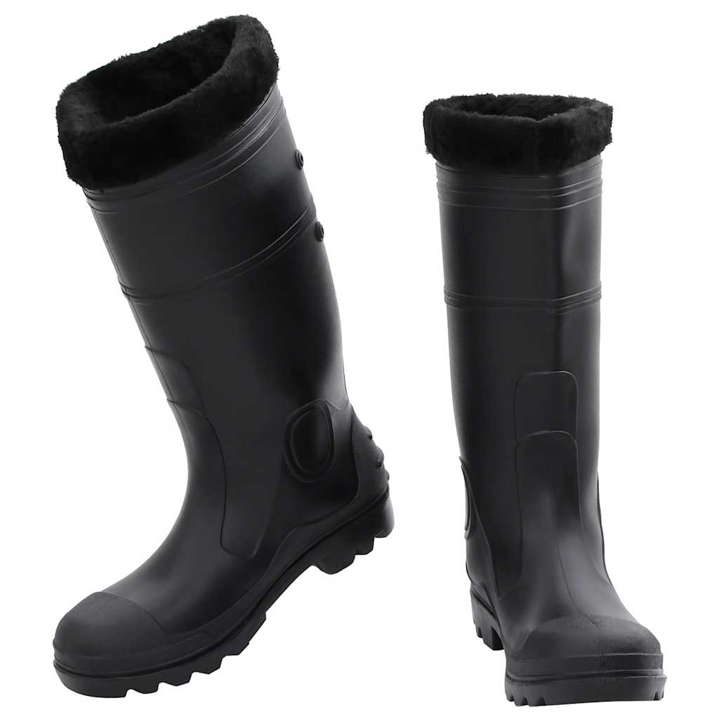 Galochas com meias removíveis tamanho 42 PVC preto