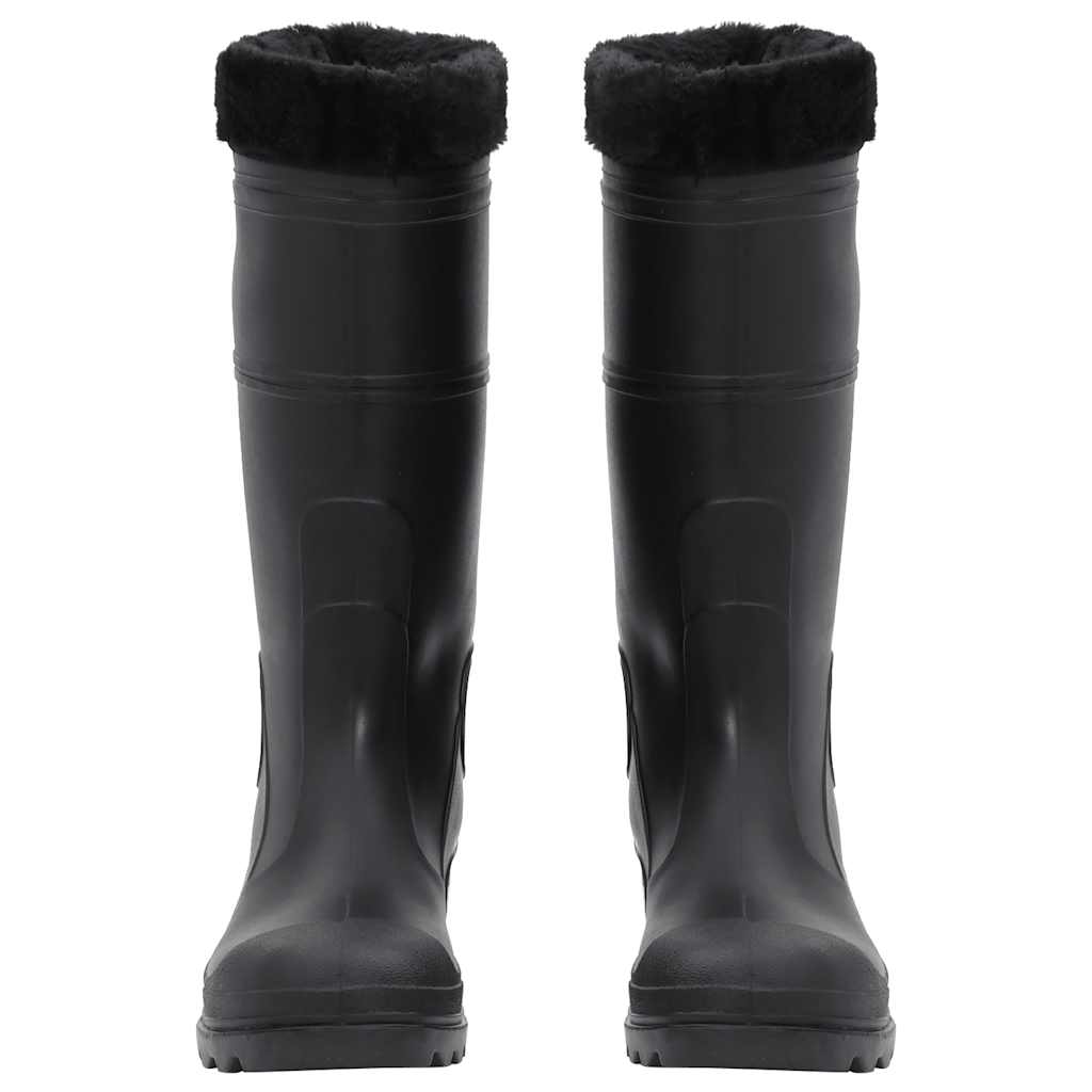 Galochas com meias removíveis tamanho 42 PVC preto
