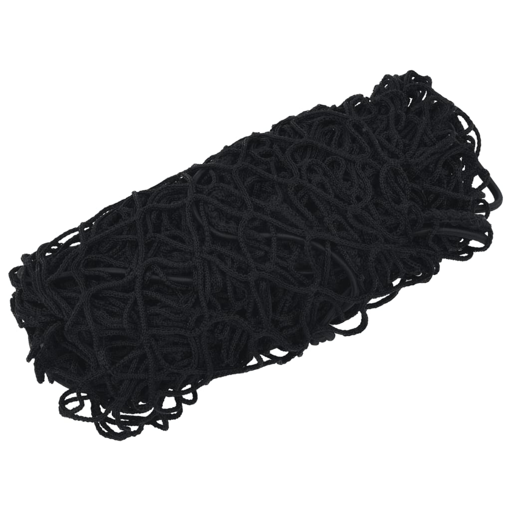 Rede para reboque com corda elástica 3,5x3 m PP preto
