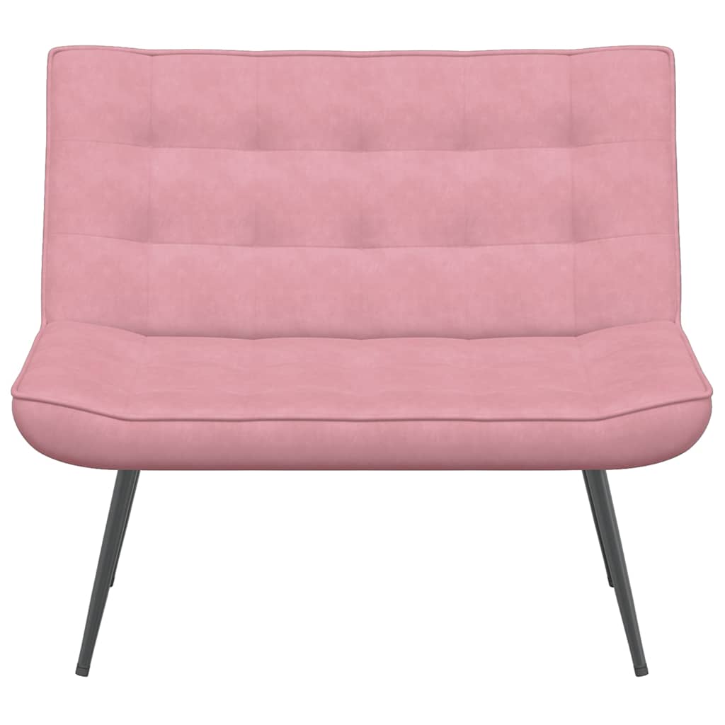 Banco 110x74x84 cm veludo rosa