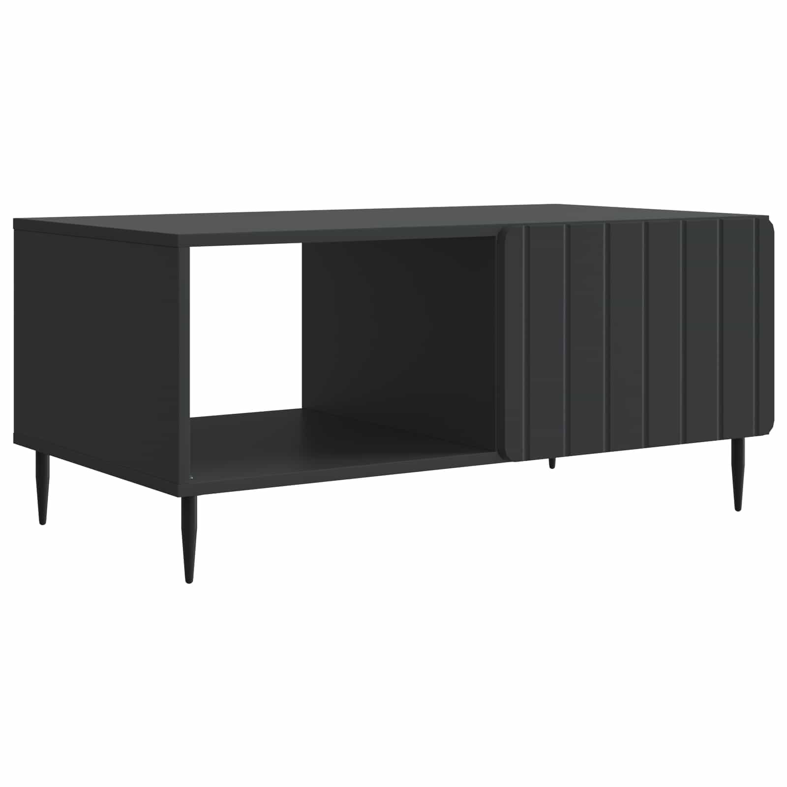 Mesa de centro preto 90 x 50 x 40 cm derivados de madeira