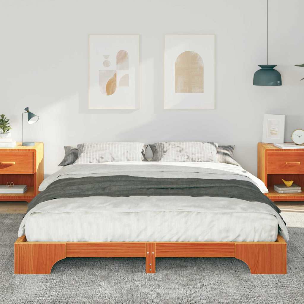 Estrutura da cama castanho 160 x 210 cm