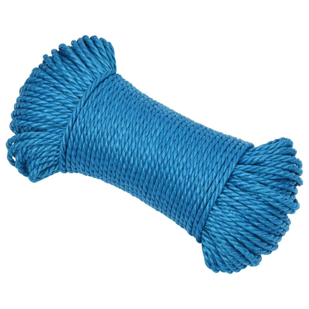 Corda de trabalho 3 mm 50 m polipropileno azul