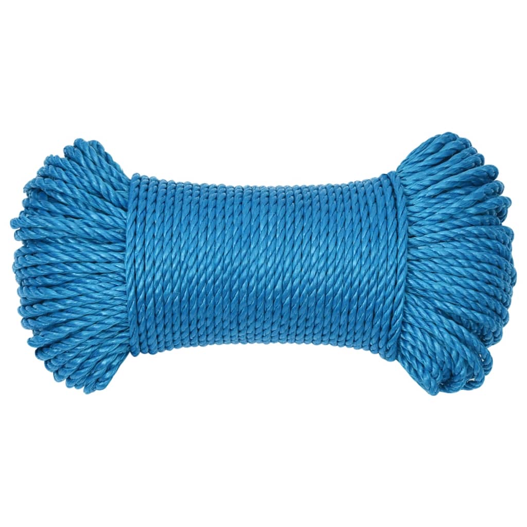 Corda de trabalho 3 mm 50 m polipropileno azul