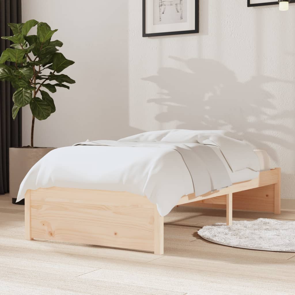 Estrutura cama pequena solteiro 75x190 cm madeira maciça
