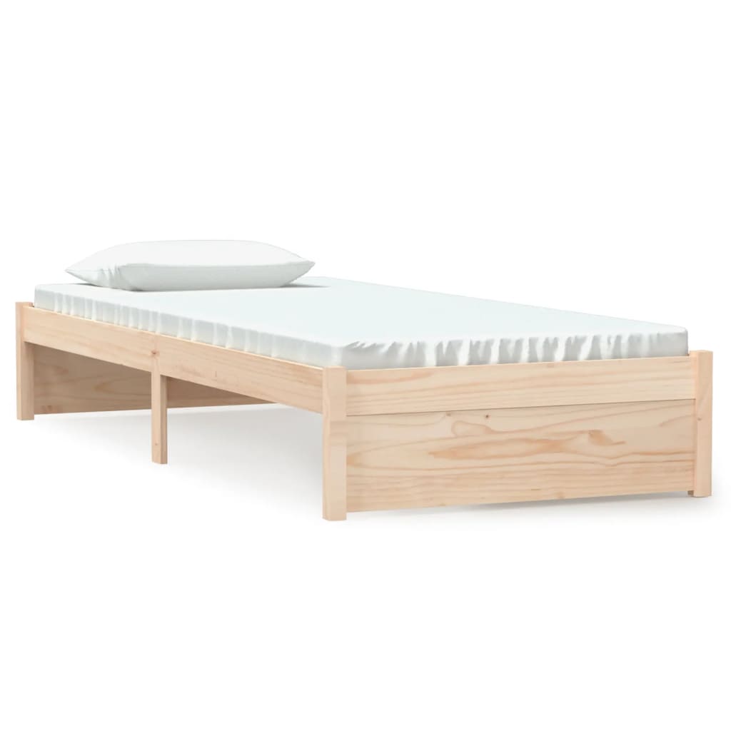 Estrutura cama pequena solteiro 75x190 cm madeira maciça
