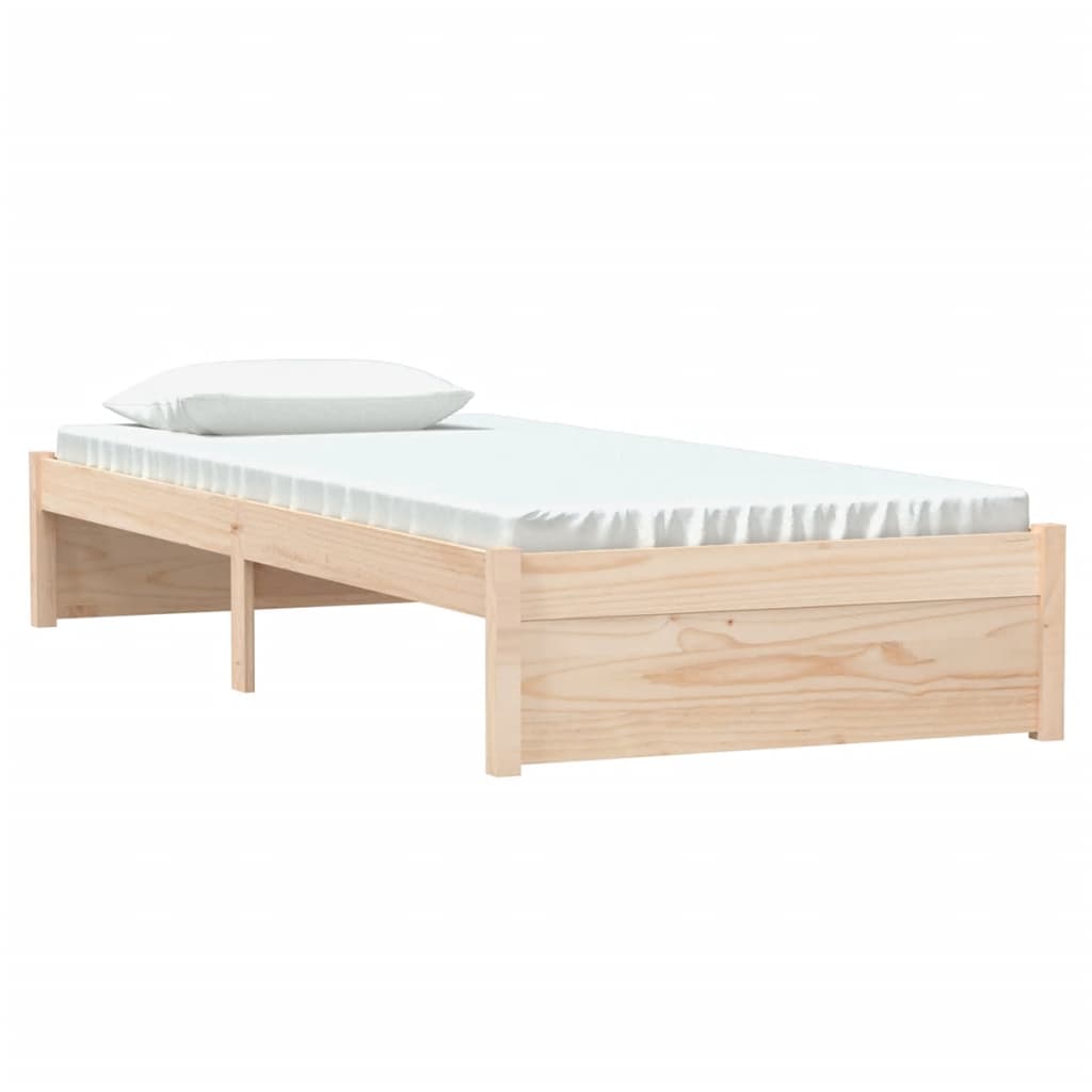 Estrutura cama pequena solteiro 75x190 cm madeira maciça