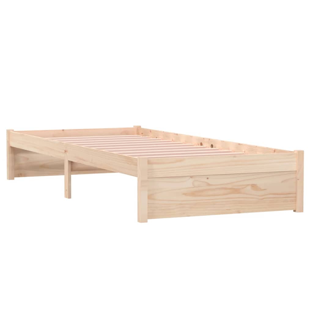 Estrutura cama pequena solteiro 75x190 cm madeira maciça
