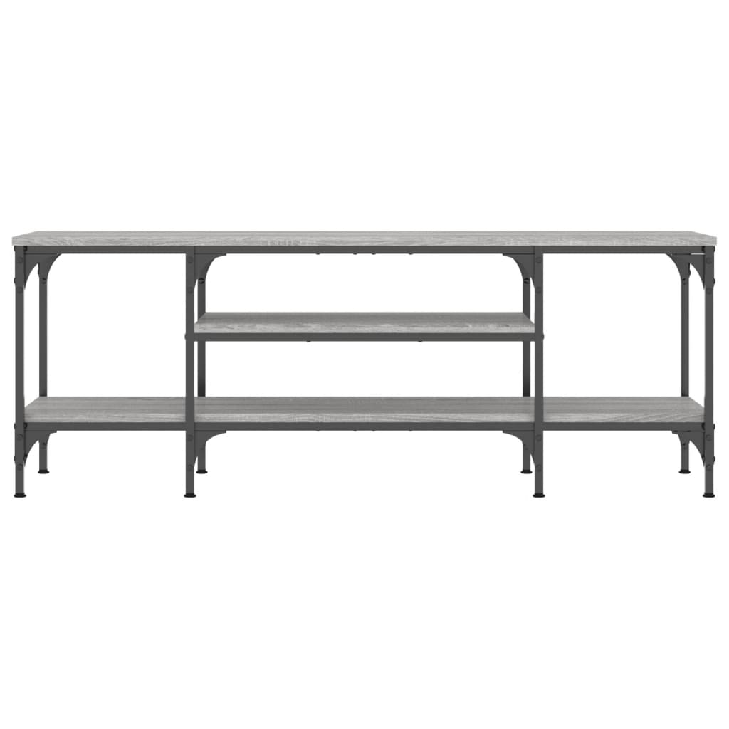 Móvel TV 121x35x45cm derivados de madeira/ferro cinzento sonoma