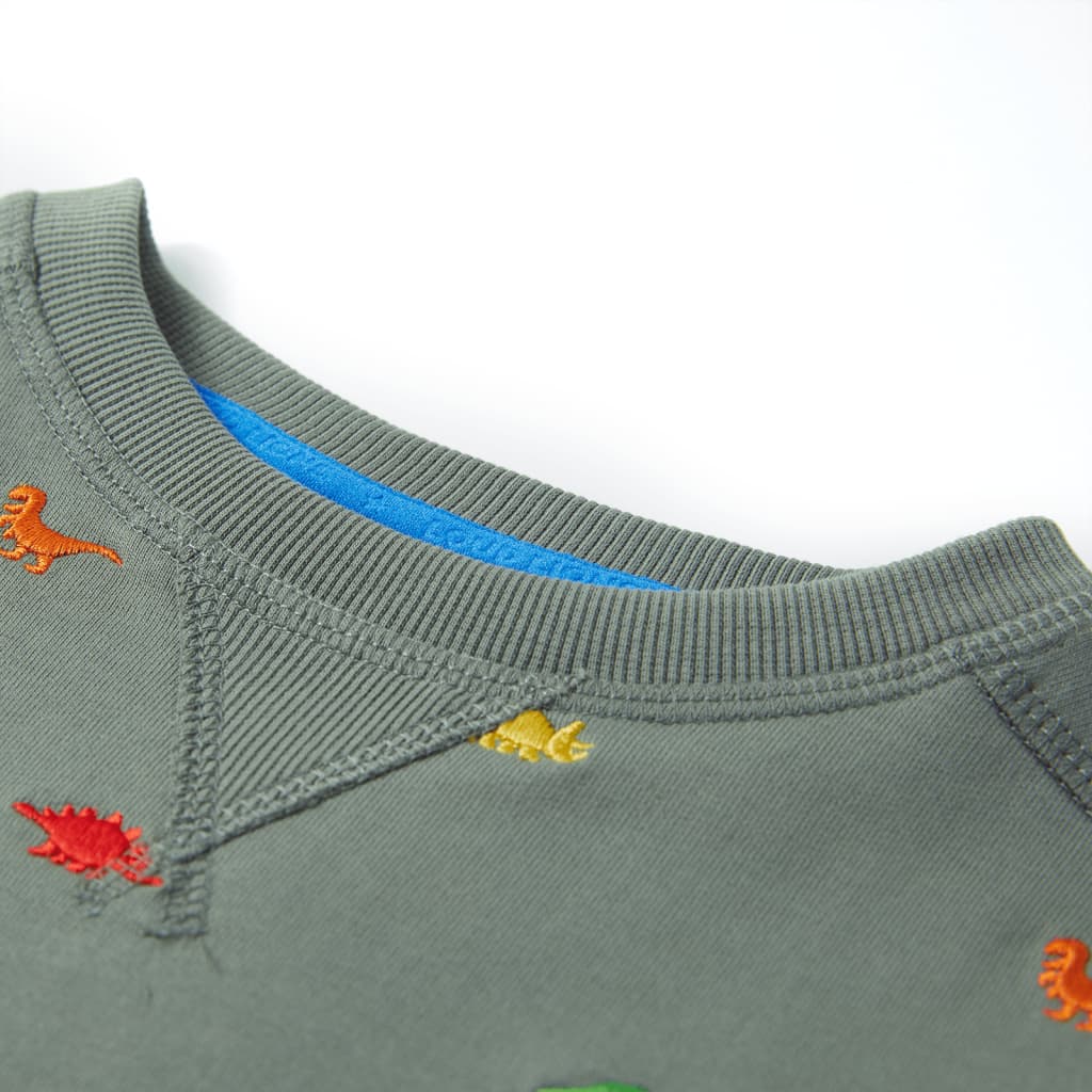 Sweatshirt para criança cor caqui 128