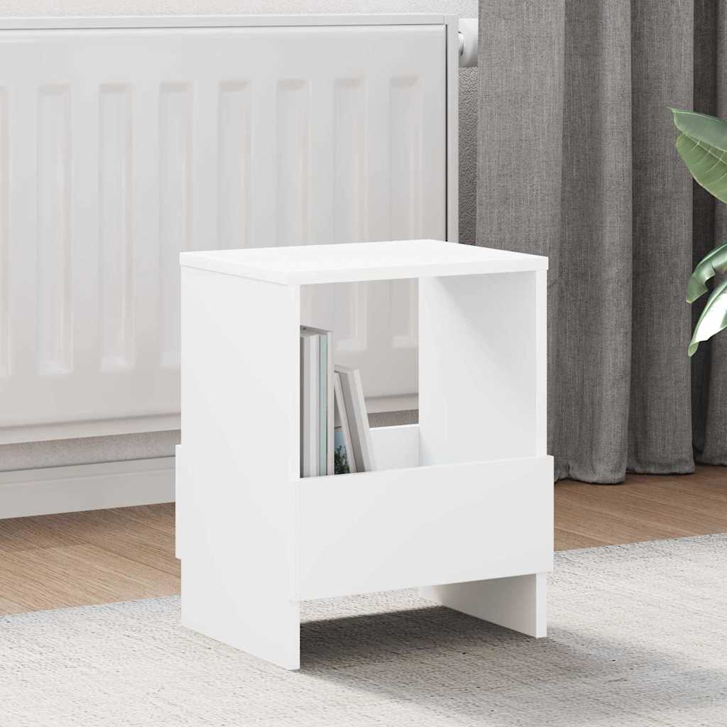 Estante de revistas branco 35 x 30 x 45 cm