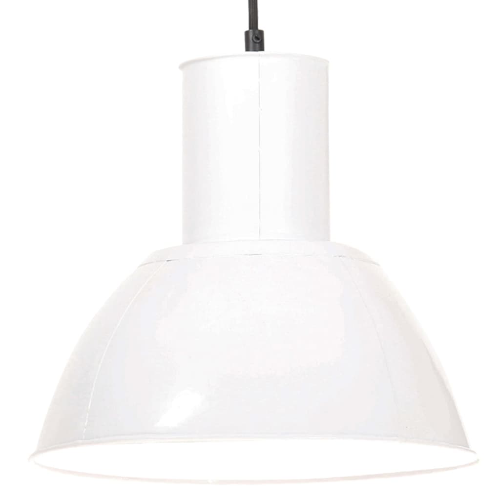Candeeiro suspenso redondo 25 w 28,5 cm e27 branco