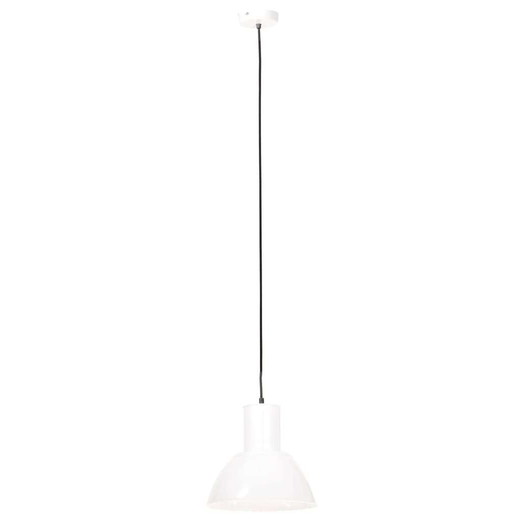 Candeeiro suspenso redondo 25 w 28,5 cm e27 branco