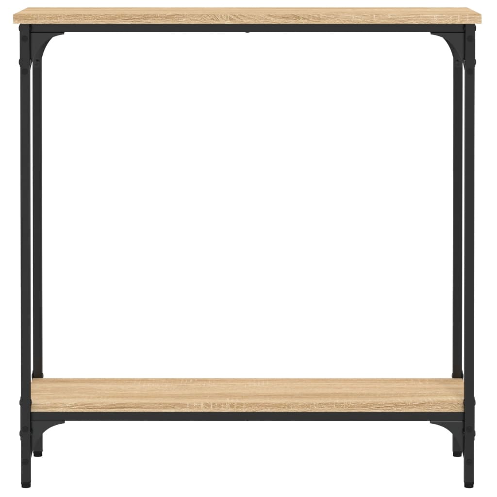 Mesa de console carvalho sonoma 75x22,5x75 cm madeira projetada