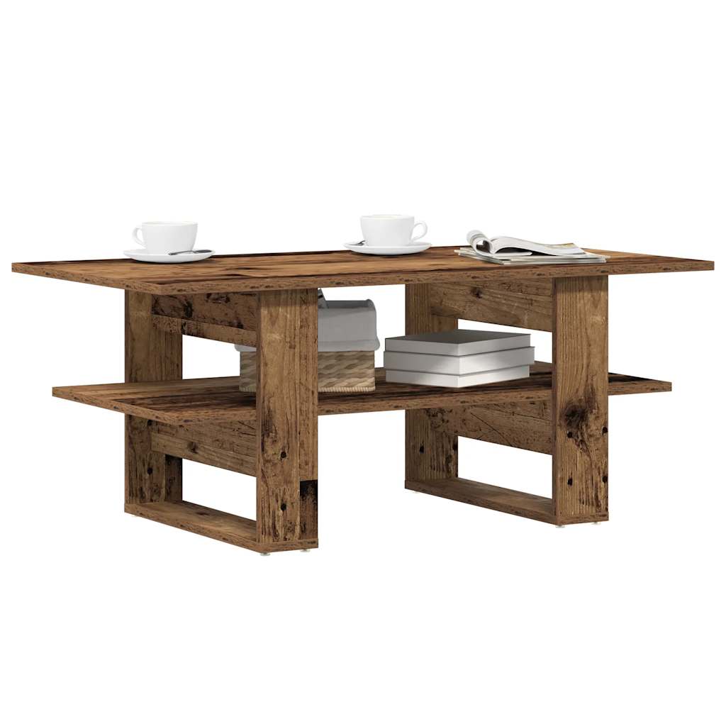 Mesa de centro 102x55x42 cm derivados de madeira madeira velha