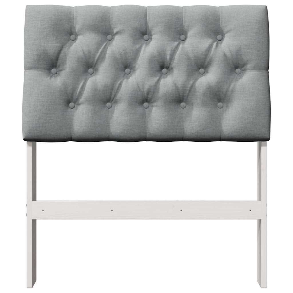 Cabeceira estofada cinzento-claro 80 cm