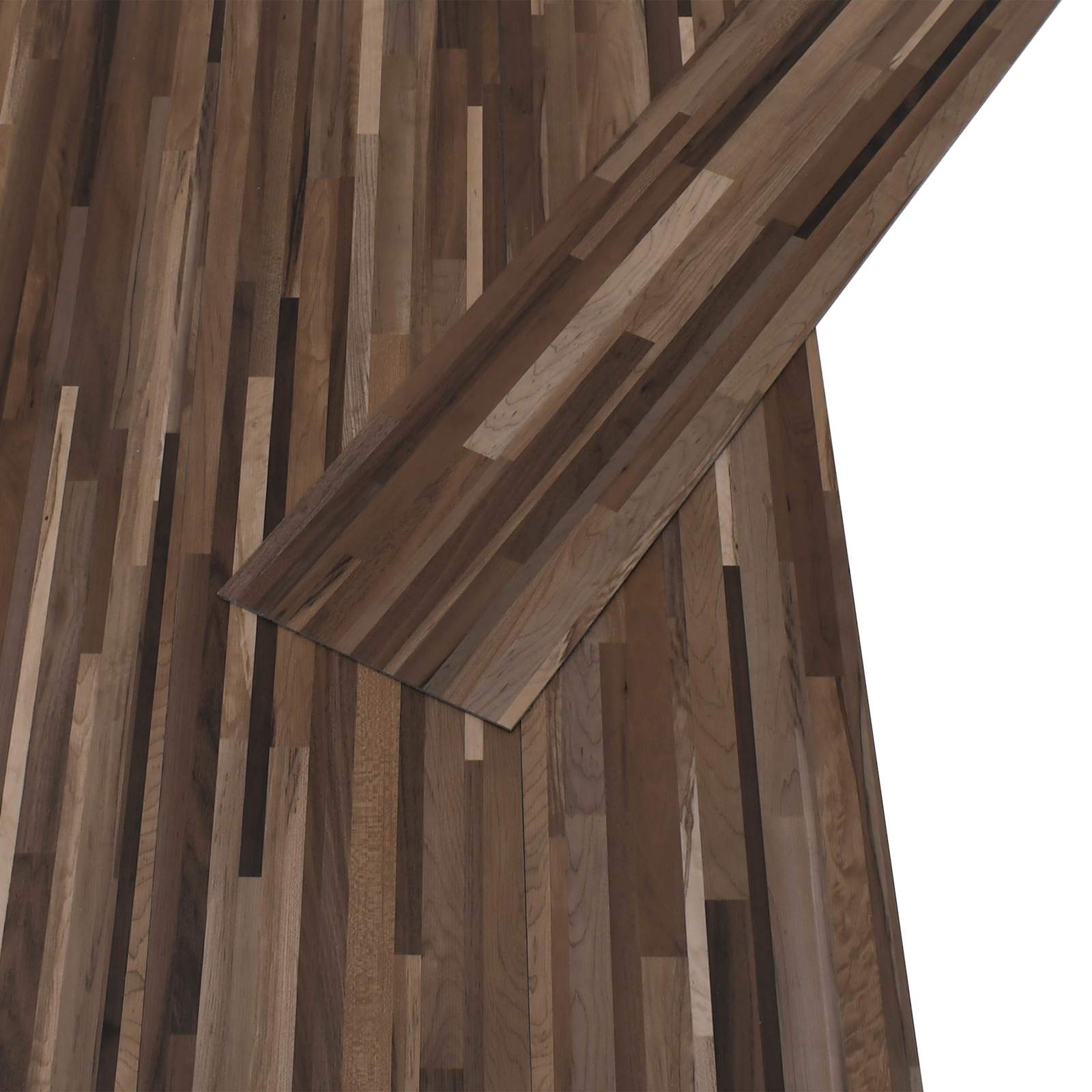 Pranchas de piso PVC autoadesivas marrom listrado 30,5 x 61 cm