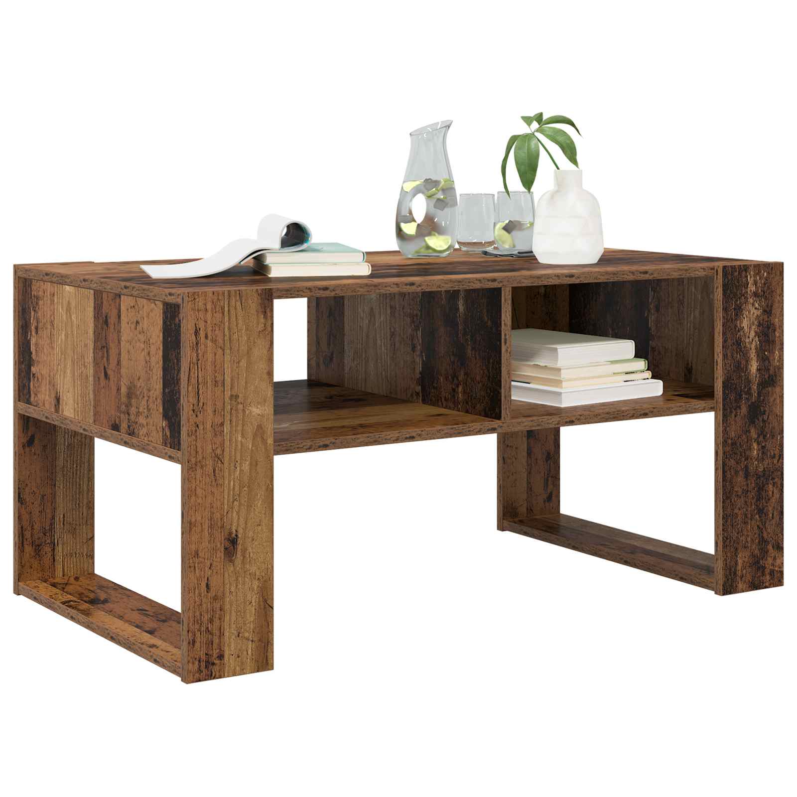 Mesa de centro madeira antiga 92 x 53 x 45 cm