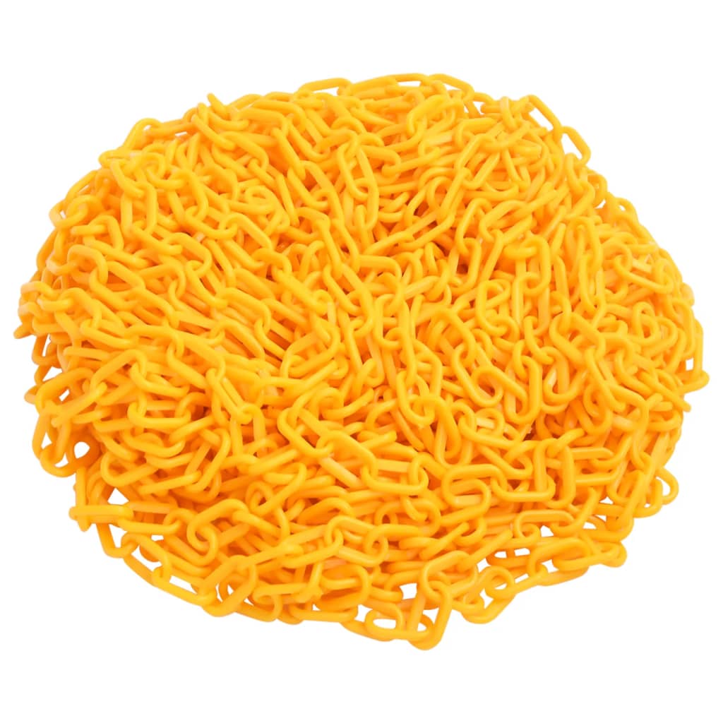 Corrente de sinalização plástico 100 m ø8 mm amarelo