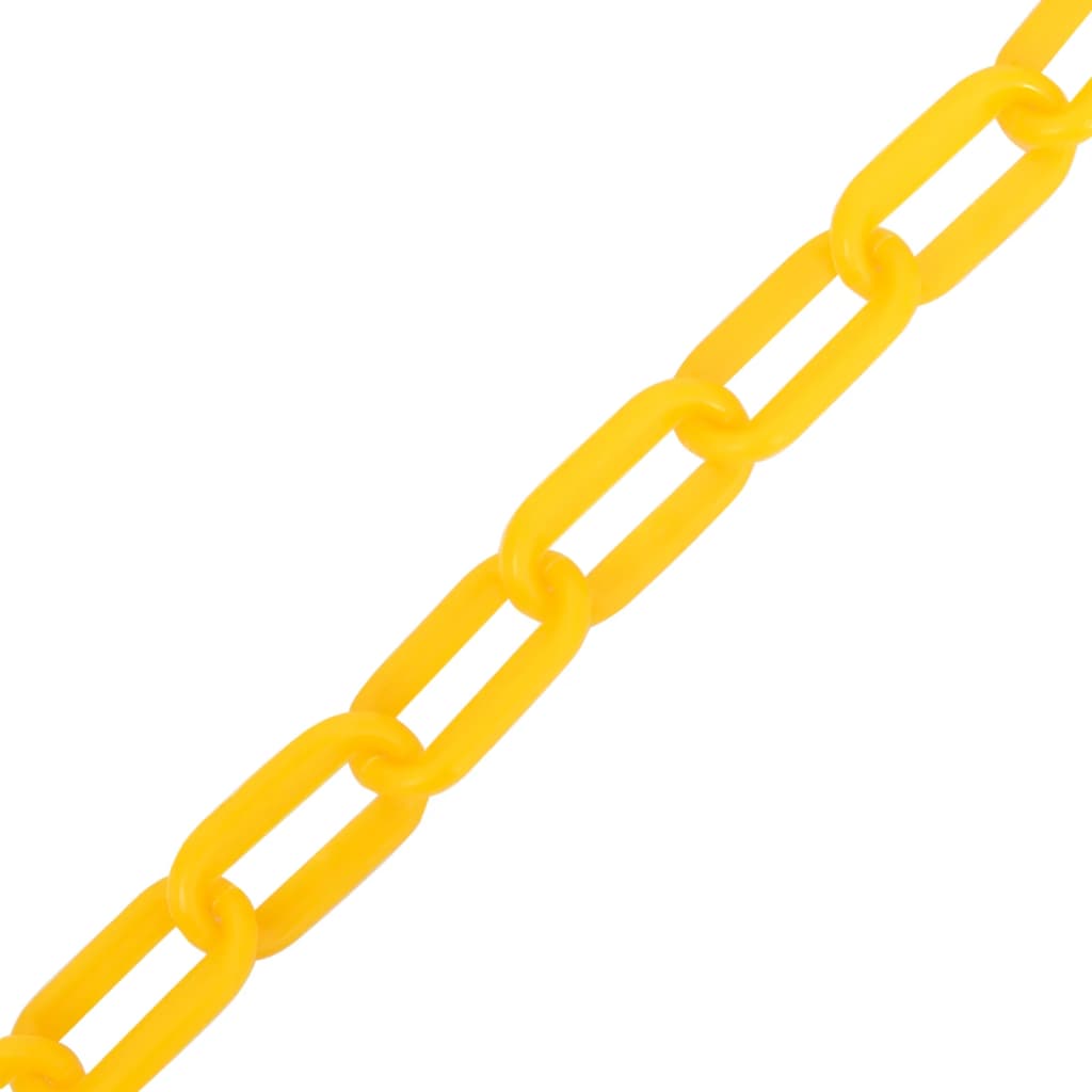 Corrente de sinalização plástico 100 m ø8 mm amarelo