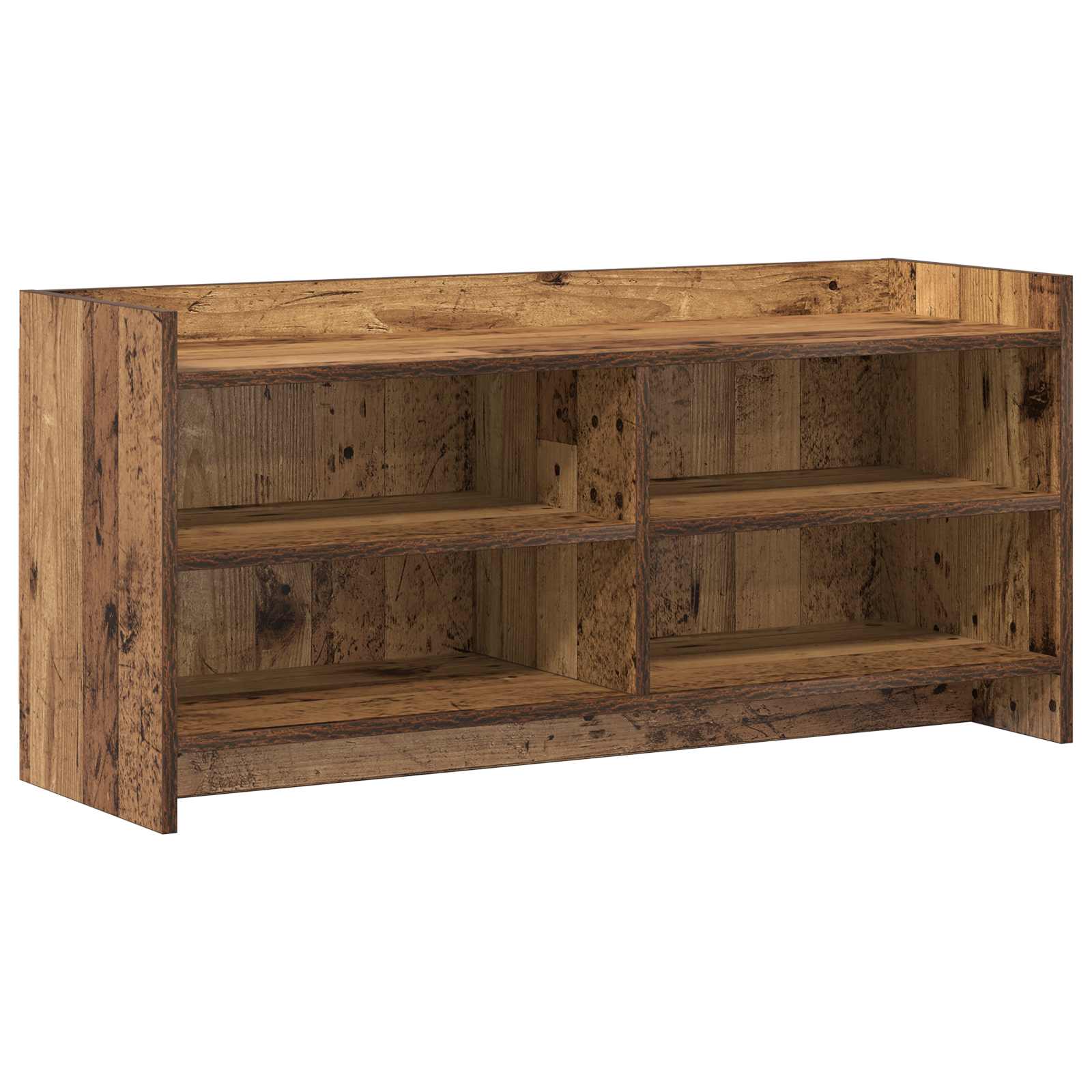 Gabinete para TV 100 x 33 x 47 cm madeira antiga