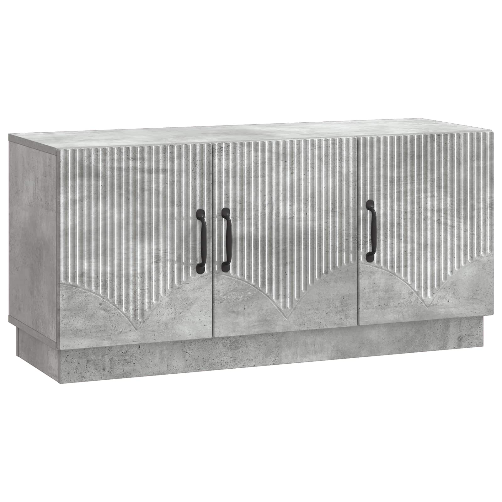 Gabinete para TV cinzento cimento 99 x 34,5 x 47 cm