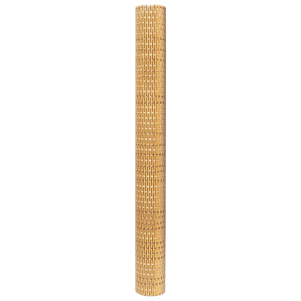 Tela de varanda 300x90 cm vime PE castanho-claro
