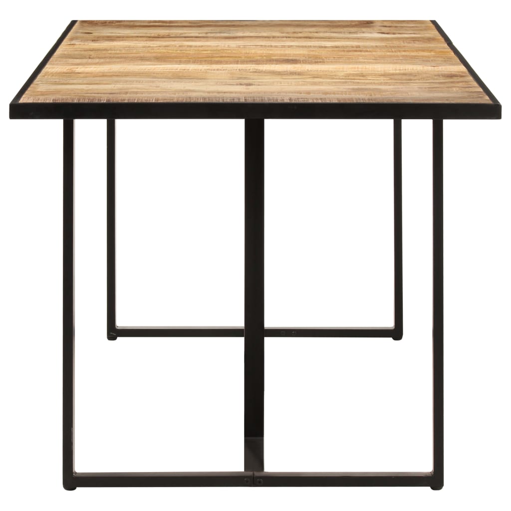 Mesa de jantar 160 cm madeira de mangueira áspera