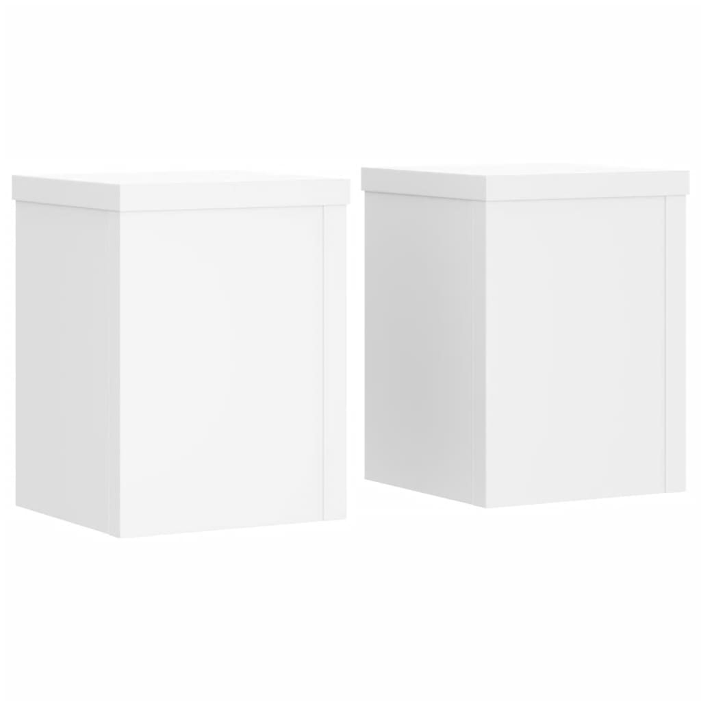 Suportes p/ plantas 2 pcs 15x15x20 cm derivados madeira branco