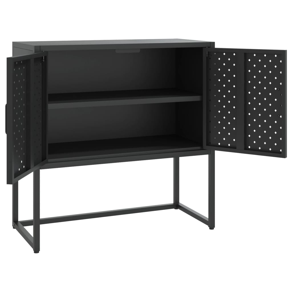 Aparador 75x35x75 cm aço preto