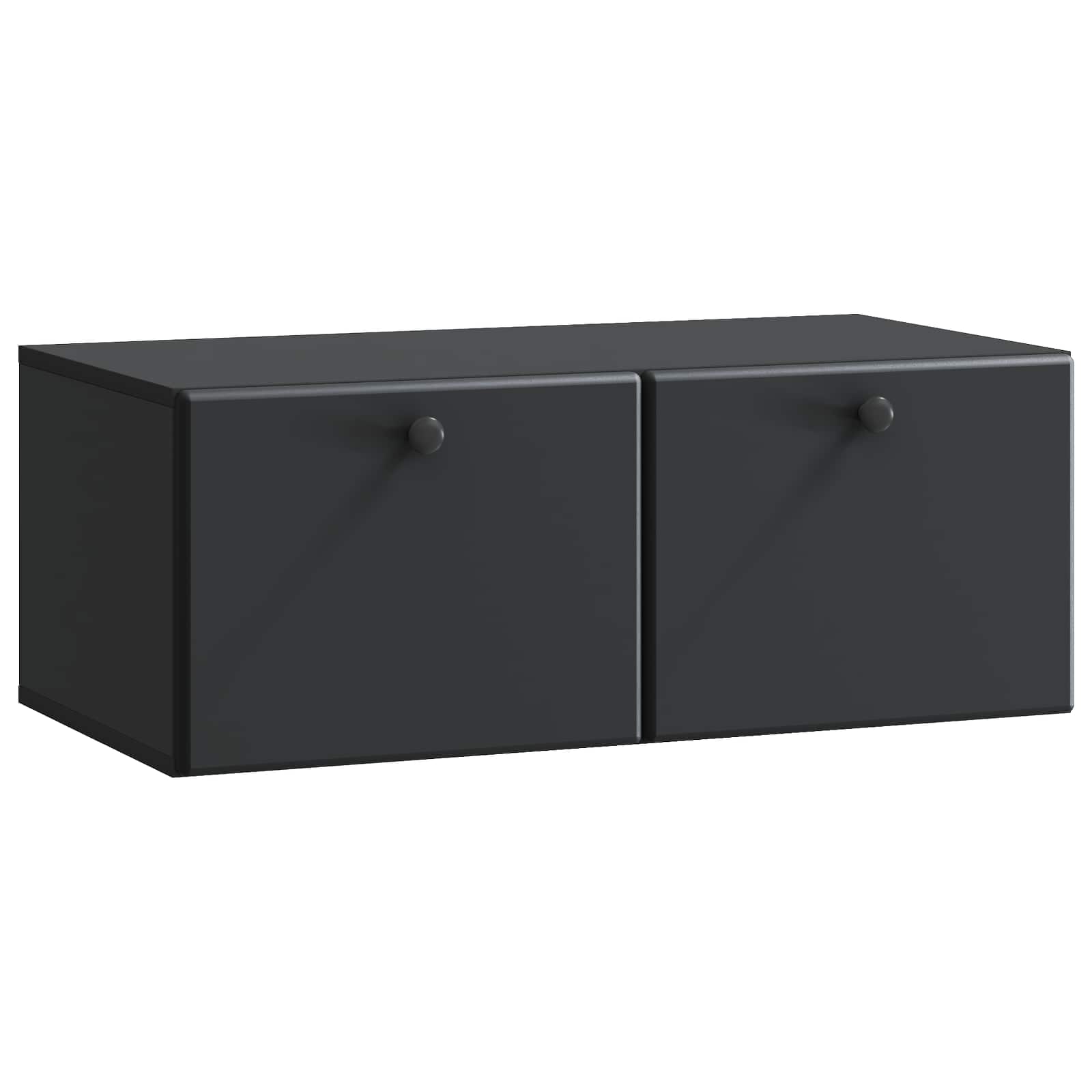 Gabinete de TV de parede 78,5 x 41 x 30 cm preto