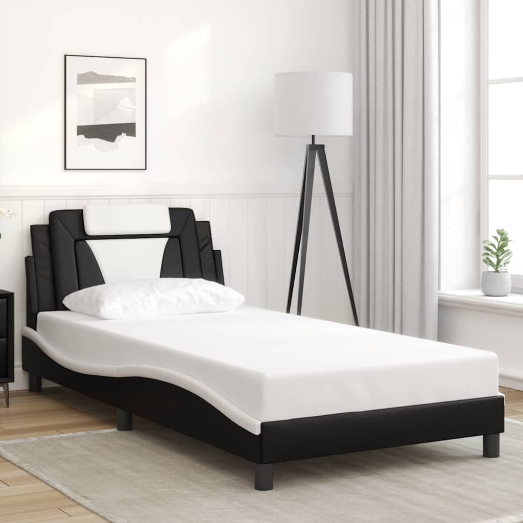 Estrutura de cama viana sem colchão 100x200 cm couro artificial