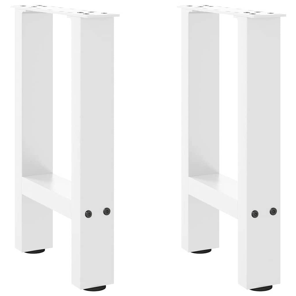 Pés para mesa de centro , brancos, 2 peças, 38x(42-43) cm, aço