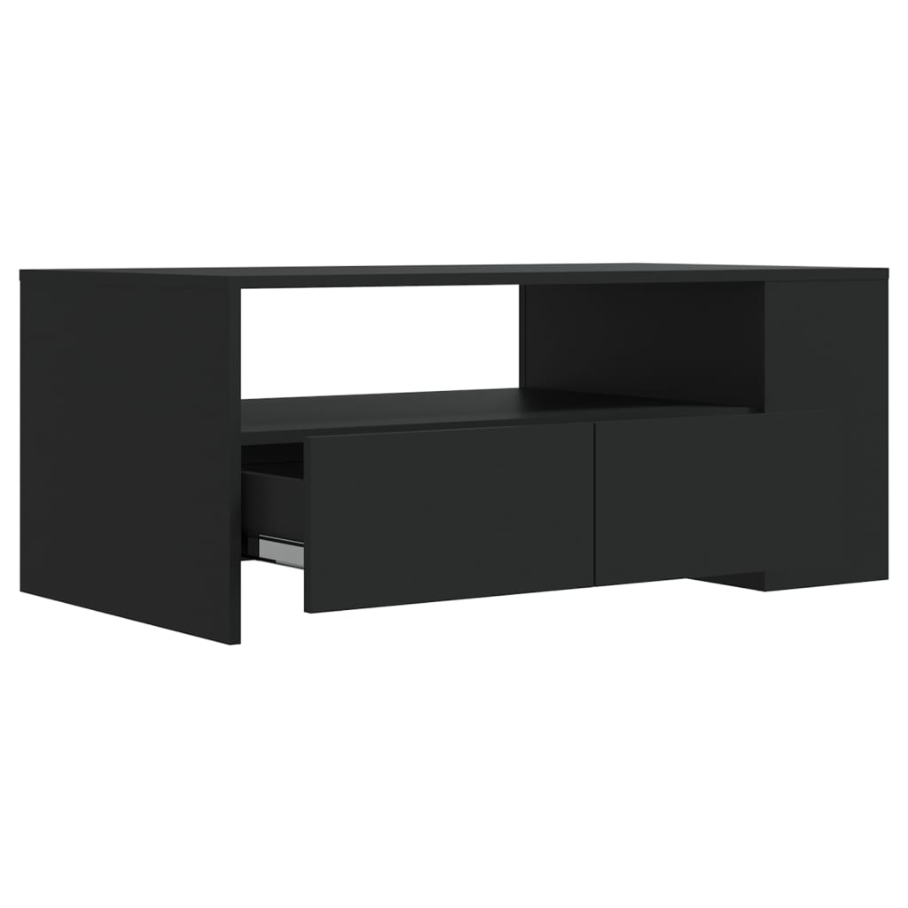 Mesa de centro 102x55x42 cm derivados de madeira preto