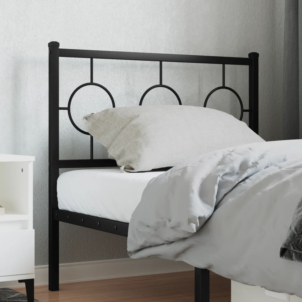 Cabeceira de substituição 90 cm metal preto