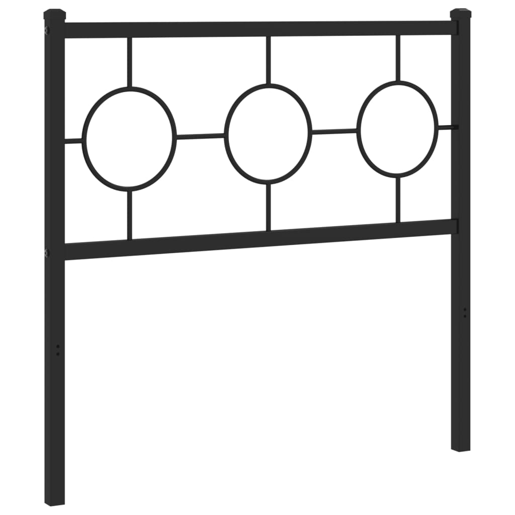 Cabeceira de substituição 90 cm metal preto
