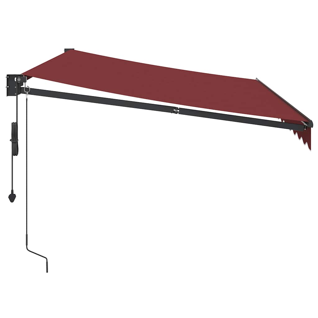 Toldo retrátil automático 350x250 cm bordô