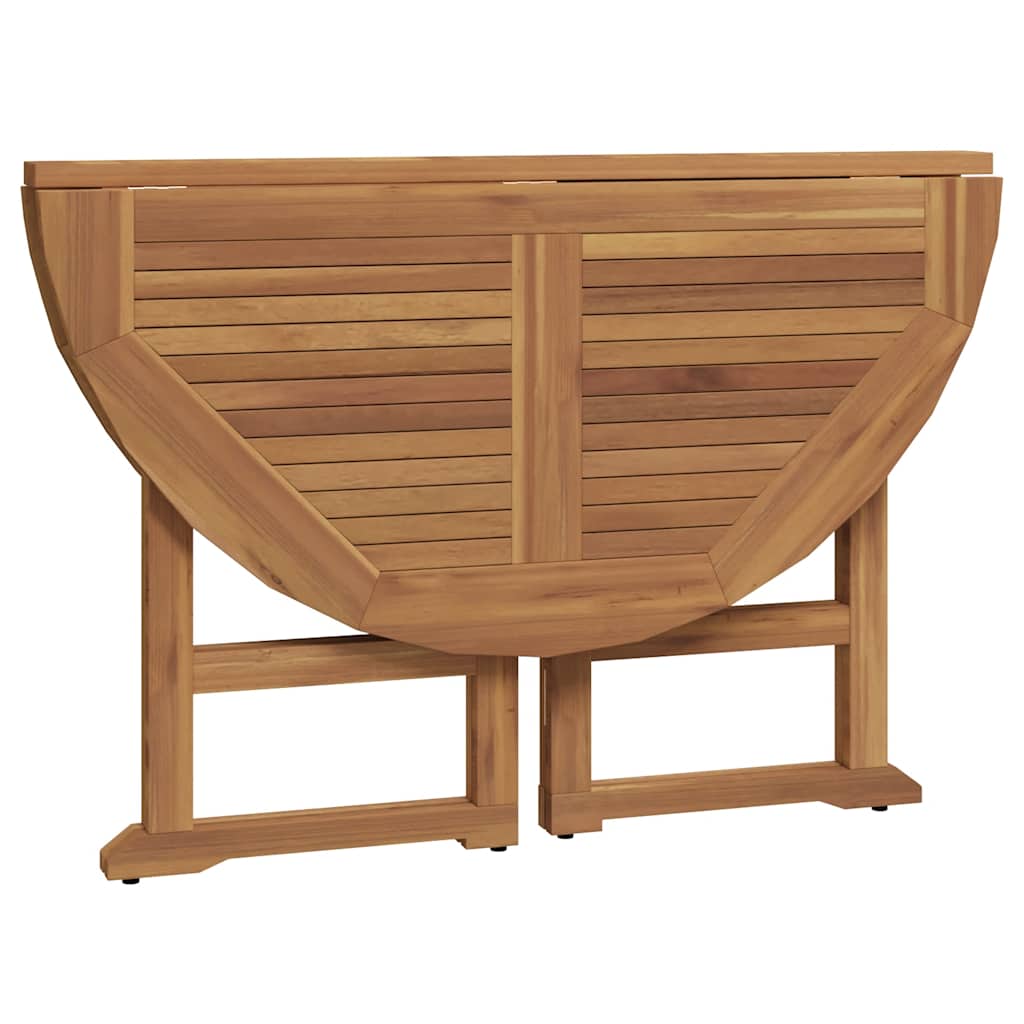 5 Pcs conjunto jantar dobrável p/ exterior madeira teca maciça